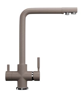 Смеситель для кухни Ulgran Classic U-016-302 с дополнительным краном для питьевой воды песочный